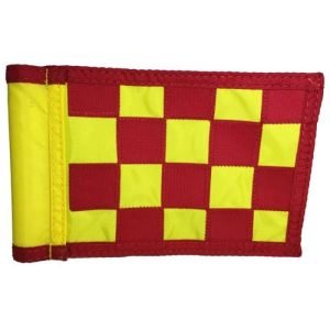 Nylon Flag Checkered RED/YELLOW